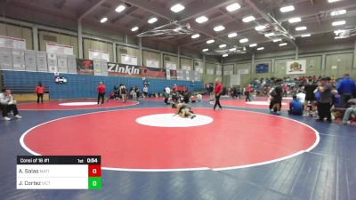 106 lbs Consi Of 16 #1 - Alex Salas, Matilda High School vs Joseph Cortez, Victor Valley S