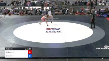 132 lbs Rnd Of 64 - Jacob Myers, Colorado vs Bryce Luna, California