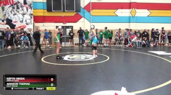 130 lbs Quarterfinal - Addison Thomas, Kelly Walsh vs Aspyn Hikida, Greeley West