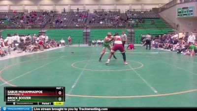 190 lbs Quarterfinals (8 Team) - Sabur MuhammadPoe, Brookwood vs Brock Boozer, Buford