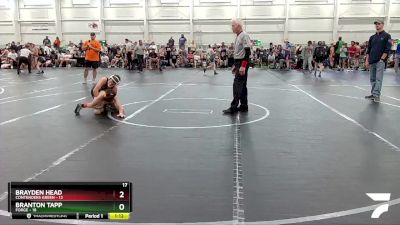 92 lbs Round 3 (4 Team) - Brayden Head, Contenders Green vs Branton Tapp, Forge