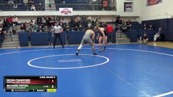 165 lbs Cons. Round 3 - Richard Motas, Vanguard University vs Devin Crawford, Montana State-Northern