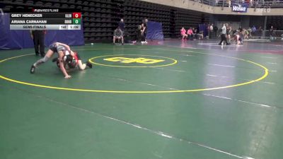 118 lbs Semifinal - Grey Henecker, Glen Rock vs Ariana Carnahan, Dundalk