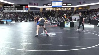 124 lbs Champ. Round 1 - Bethany Regione, Aurora vs Mya Delleree, Wisconsin - Oshkosh
