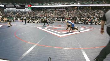 7A 144 lbs 1st Place Match - Austin Green, Mooresville High School vs Damicquen Powell, Lumberton