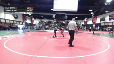 138 lbs Champ. Round 2 - Brandon Kito, Rowland vs Edwin Garrido, Beckman