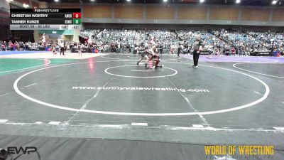 85 lbs Consi Of 8 #2 - Christian Worthy, American Dream vs Tanner Kunze, Salem Elite Mat Club