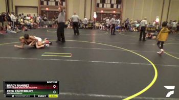 82 lbs Cons. Semi - Creu Canterbury, American Dream vs Brady Ramirez, Contenders Wrestling Acadamy