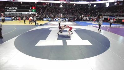I-150 lbs Champ. Round 2 - Joey Losee, Shenendehowa vs Tyler Ritter, Chenango Forks