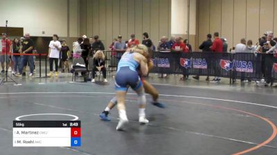 55 kg Quarters - Amanda Martinez, Cardinal WC/ TMWC vs Mateah Roehl, NYAC/Askren WC