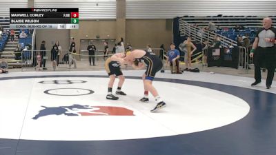 110 lbs Cons. Sub-rd Of 16 - Maxwell Corley, FH Jr Vikings Wrestling Club vs Blaise Wilson