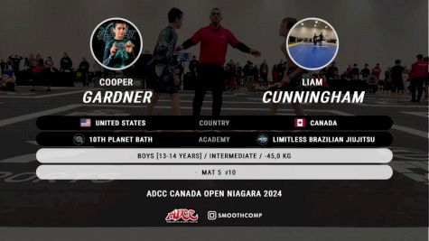 Cooper Gardner vs Liam Cunningham 2024 ADCC Niagara Open