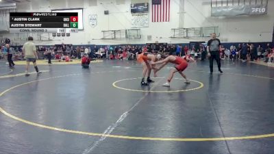 150 lbs Cons. Round 3 - Austin Clark, Oregon City vs Austin Stewart, Dallas
