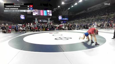 120 lbs Champ. Rd Of 64 - Carolyn Geckler, OH vs Reese Anderson, KS