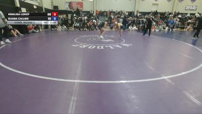 160 Frosh/soph Cons. Round 3 - Eliana Callies, Upper Iowa vs Kinalisa Lokot, Buena Vista