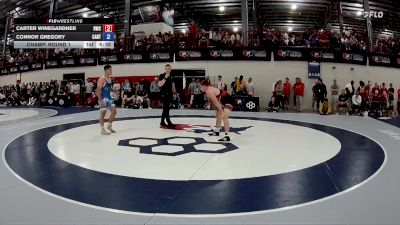 79 kg Champ. Round 1 - Carter Winegardner, Hilltopper Wrestling Club vs Connor Gregory, Castleton RTC