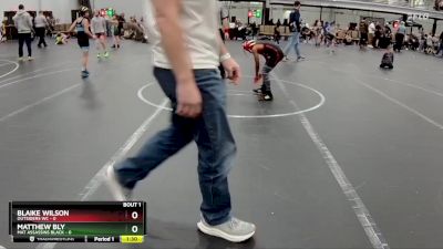 72 lbs Semis (4 Team) - Blaike Wilson, Outsiders WC vs Matthew Bly, Mat Assassins Black