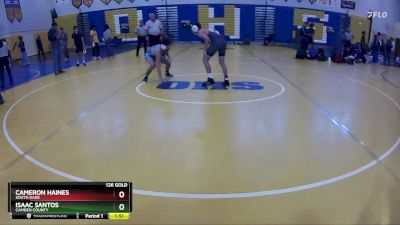 126 Gold Round 5 - Cameron Haines, South Dade vs Isaac Santos, Camden County