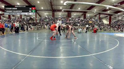 126 lbs Semifinal - Johnny Glascock, Wells vs Cyler Leeds, Lincoln