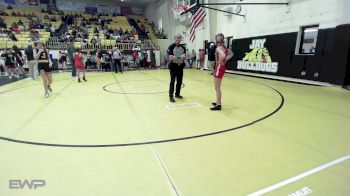 96 lbs Quarterfinal - Madelyn Lindly, Jay Junior High vs Connelly Bergmann, Grove JH Girls