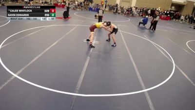 16U - 150 lbs Semis - Caleb Whitlock, Rogers Area Youth Wrestling Club vs Gavin Edwards, Byron