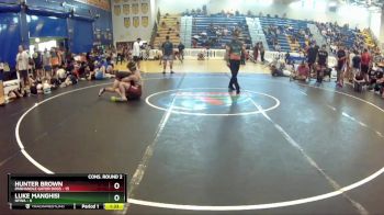 144 lbs Semis & Wb (16 Team) - LUKE MANGHISI, NFWA vs Hunter Brown, Panhandle Gator Dogs