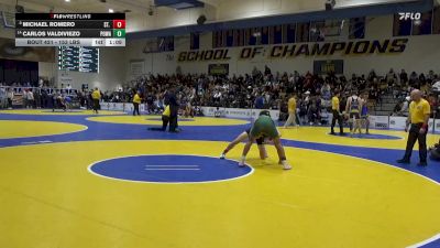 153 lbs Round Of 16 - Michael Romero, St. John Bosco vs Carlos Valdiviezo, Poway