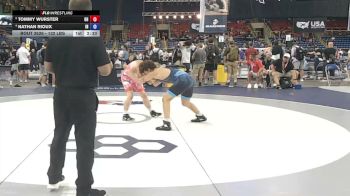 132 lbs Cons. Semis - Tommy Wurster, Ohio vs Nathan Rioux, Indiana