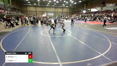 95 lbs Quarterfinal - Alejandro Norton, Ridge WC vs Israel Trujillo, Pueblo County WC