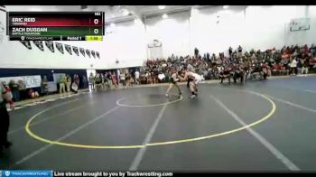 182 lbs Quarterfinal - Zach Duggan, Battle Mountain vs Eric Reid, Tonopah