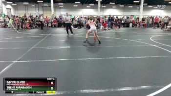 80 lbs Round 1 (8 Team) - Zavier Olver, Mat Assassins White vs Trent Farabaugh, FL Scorpions