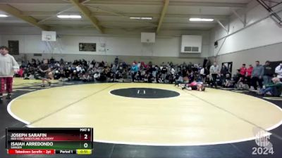 100 lbs Cons. Round 1 - Joseph Sarafin, Red Star Wrestling Academy vs Isaiah Arredondo, Sanger