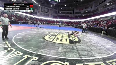 126 lbs 3rd Place Match - Luke Mendenhall, Columbia vs Cooper Lehosit, Emmett