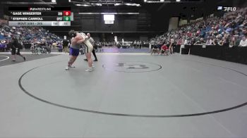 285 lbs Cons. Semi - Stephen Carroll, Overland Park - St. Thomas Aquinas HS vs Gage Wingerter, Spring Hill HS