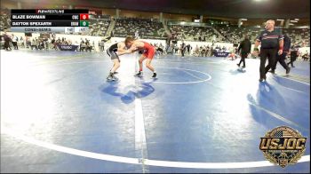 106 lbs Consolation - Blaze Bowman, Columbus Wrestling Club vs Dayton Spexarth, Brawlers