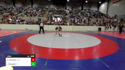 95 lbs Consi Of 8 #1 - Zach Lemmon, Lassiter Jr Trojans Wrestling Club vs Leeonna Rowden, TitleTown Wrestling Academy
