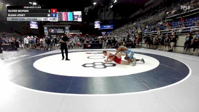 215 lbs Cons. Sub-rd Of 32 - Oliver McPeek, IL vs Elijah Josey, MA