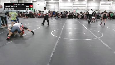 84 lbs Round 4 (6 Team) - Zeke Smith, CTWHALE Blue vs Cullen Ondeck, Mat Assassins