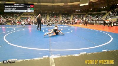 55 lbs 3rd Place - Sariah The Last Panda, WTC vs Rawley Wolf, Cowboy Wrestling Club