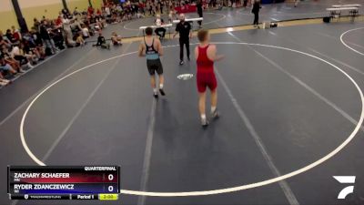 165 lbs Quarterfinal - Zachary Schaefer, MN vs Ryder Zdanczewicz, WI