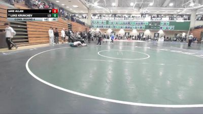 132 lbs Cons. Round 4 - Luke Krunchev, La Costa Canyon vs Jake Allan, Villa Park