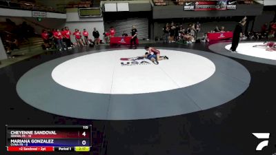 115 lbs Round 2 (16 Team) - Cheyenne Sandoval, SDIKWA-FR vs Mariana Gonzalez, CVWA-FR