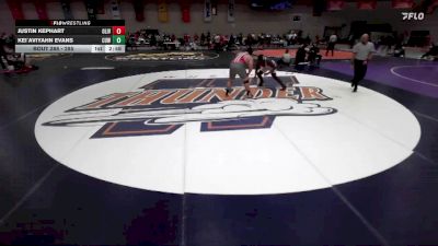 285 lbs Cons. Round 1 - Kei`Aviyahn Evans, Concordia Wisconsin vs Justin Kephart, Olivet