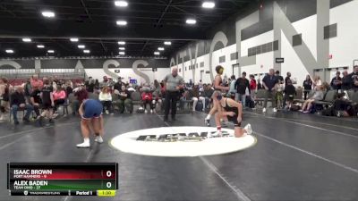 119 lbs Round 1 (8 Team) - Isaac Brown, Fort Hammers vs Alex Baden, Team Ohio