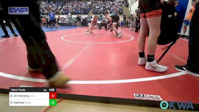 106 lbs Semifinal - Benjamin Armstrong, Collinsville Cardinal Youth Wrestling vs Bryson Gelinas, Believe To Achieve WC