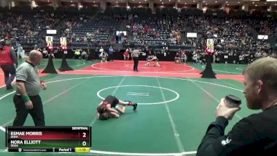 65 lbs Semifinal - Nora Elliott, ROGA vs Esmae Morris, DON1