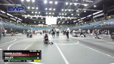 76 lbs 3rd Place Match - Max Eck, Brawlers vs Parker Zluticky, Kansas Young Guns Wrestling Cl