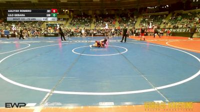 72 lbs Consolation - Aaliyah Romero, Juggernaut Wrestling Club vs Tia Turner, Steel Valley Renegades