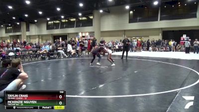 110 lbs Round 4 (6 Team) - Mckenzie Nguyen, Trojan WA vs Taylin Craig, TN AAU- Chaos