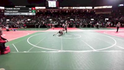 108 lbs Cons. Round 4 - Collin Dailey, BKV1 vs Samuel Million, PSW3